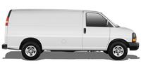 Чохли сидінь текстильні Шевроле Експрес Стандартная Кабина VAN (Chevrolet Express Standart Cab VAN)