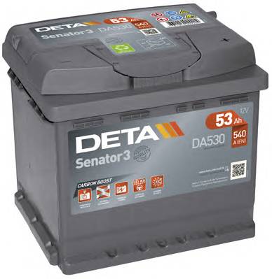 Deta DA530 Батарея акумуляторна Deta Senator 3 12В 53Аг 540А(EN) R+ DA530: Купити в Україні - Добра ціна на EXIST.UA!