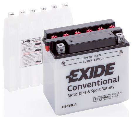 Exide EB16B-A Акумулятор Exide 12В 16Ач 175А(EN) L+ EB16BA: Купити в Україні - Добра ціна на EXIST.UA!