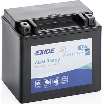 Exide AGM12-12M Акумулятор Exide AGMReady 12В 12Ач 200А(EN) L+ AGM1212M: Купити в Україні - Добра ціна на EXIST.UA!