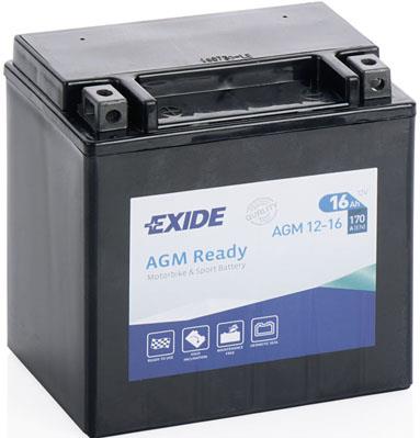 Exide AGM12-16 Акумулятор Exide AGMReady 12В 16Ач 170А(EN) L+ AGM1216: Купити в Україні - Добра ціна на EXIST.UA!