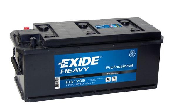 Exide EG1705 Акумулятор Exide 12В 170Ач 950А(EN) L+ EG1705: Купити в Україні - Добра ціна на EXIST.UA!