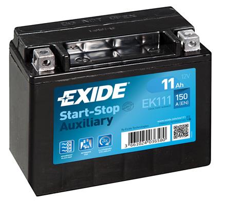 Exide EK111 Акумулятор Exide Start-Stop Auxiliary 12В 11Ач 150А(EN) L+ EK111: Купити в Україні - Добра ціна на EXIST.UA!