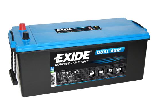 Exide EP1200 Акумулятор Exide Dual AGM 12В 140Ач 700А(EN) L+ EP1200: Приваблива ціна - Купити в Україні на EXIST.UA!