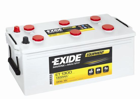 Exide ET1300 Акумулятор Exide Equipment 12В 180Ач 900А(EN) L+ ET1300: Купити в Україні - Добра ціна на EXIST.UA!