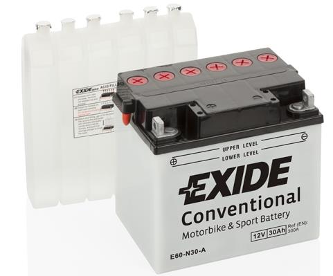 Exide E60-N30-A Акумулятор Exide Conventional 12В 30Ач 300А(EN) L+ E60N30A: Купити в Україні - Добра ціна на EXIST.UA!