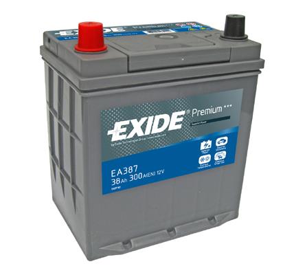 Exide EA387 Акумулятор Exide Premium 12В 38Ач 300А(EN) L+ EA387: Купити в Україні - Добра ціна на EXIST.UA!