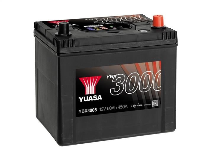 Батарея аккумуляторная Yuasa YBX3000 SMF 12В 60Ач 450А(EN) R+ Yuasa YBX3005
