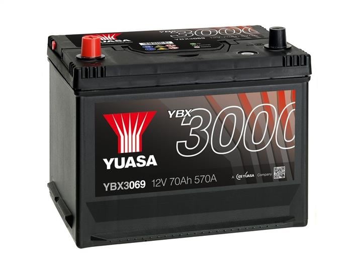 Батарея аккумуляторная Yuasa YBX3000 SMF 12В 70Ач 570А(EN) L+ Yuasa YBX3069