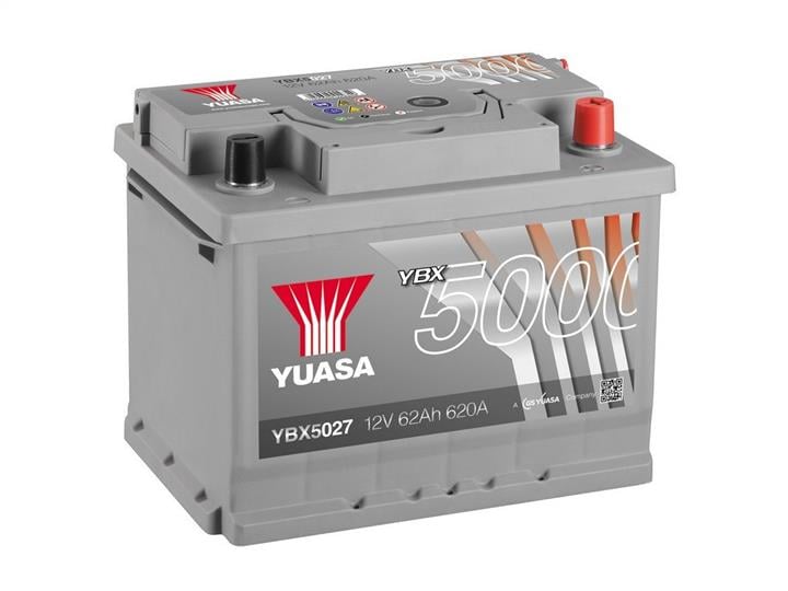 Батарея аккумуляторная Yuasa YBX5000 Silver High Performance SMF 12В 62Ач 620A(EN) R+ Yuasa YBX5027