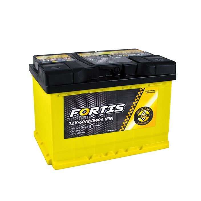 Fortis FRT60-00 Батарея аккумуляторная FORTIS 12В 60Ач 540А(EN) R+ FRT6000: Купить в Украине - Отличная цена на EXIST.UA!