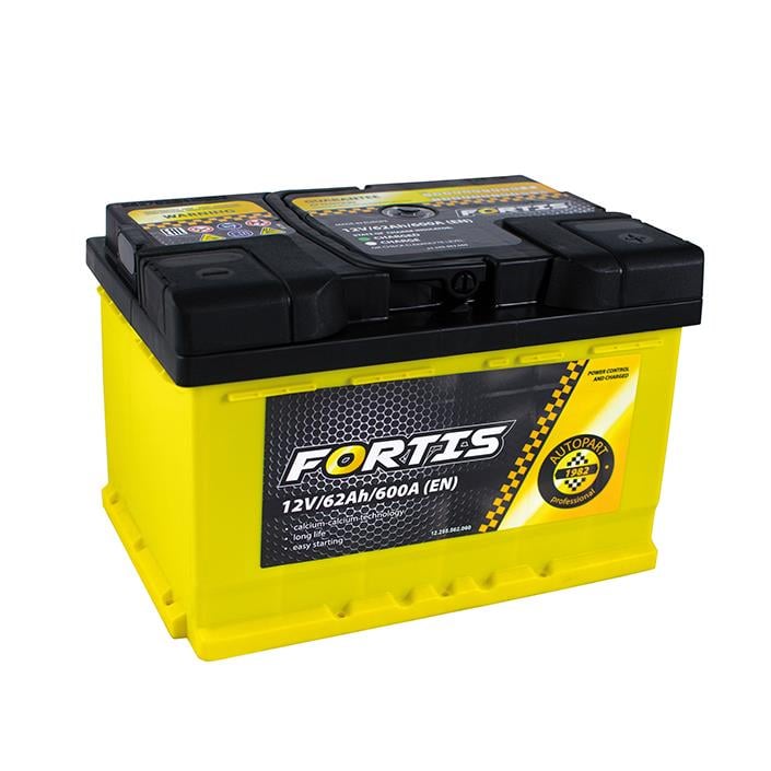Fortis FRT62-00 Акумулятор FORTIS 12В 62Ач 600А(EN) R+ FRT6200: Купити в Україні - Добра ціна на EXIST.UA!