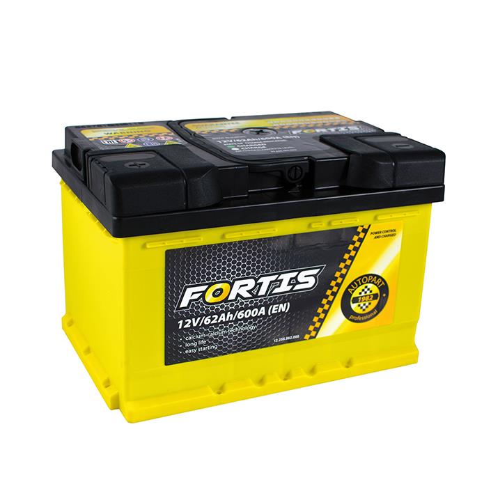 Fortis FRT62-01 Акумулятор FORTIS 12В 62Ач 600А(EN) L+ FRT6201: Приваблива ціна - Купити в Україні на EXIST.UA!