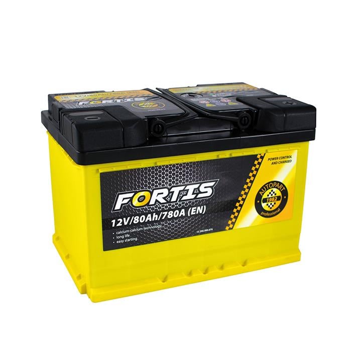 Fortis FRT80-00 Акумулятор FORTIS 12В 80Ач 780А(EN) R+ FRT8000: Приваблива ціна - Купити в Україні на EXIST.UA!