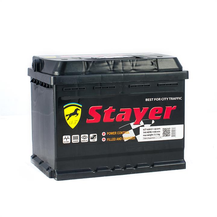 Stayer ISD-60-0B Акумулятор Stayer Black 12В 60Ач 540А(EN) R+ ISD600B: Купити в Україні - Добра ціна на EXIST.UA!
