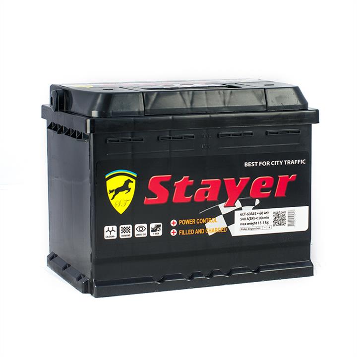 Stayer ISD-60-1B Акумулятор Stayer Black 12В 60Ач 540А(EN) L+ ISD601B: Приваблива ціна - Купити в Україні на EXIST.UA!