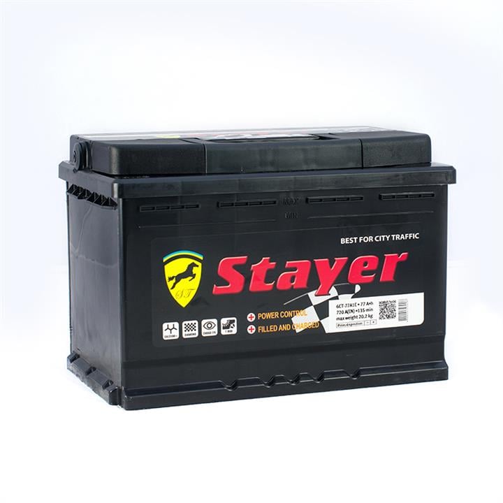 Stayer ISD-77-0 Акумулятор Stayer Black 12В 77Ач 720А(EN) R+ ISD770: Приваблива ціна - Купити в Україні на EXIST.UA!
