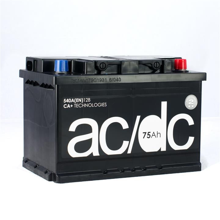 AC/DC MGT075-A00 Акумулятор AC/DC 12В 75Ач 540А(EN) R+ MGT075A00: Приваблива ціна - Купити в Україні на EXIST.UA!