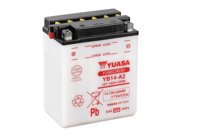 Yuasa YB14-A2 Акумулятор Yuasa 12В 14Ач 145А(EN) L+ YB14A2: Купити в Україні - Добра ціна на EXIST.UA!