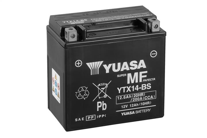 Yuasa YTX14-BS Акумулятор Yuasa 12В 12Ач 200А(EN) L+ YTX14BS: Купити в Україні - Добра ціна на EXIST.UA!