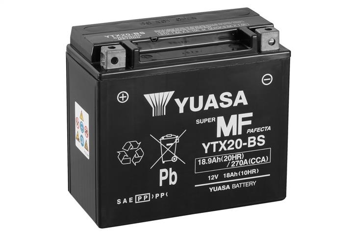Yuasa YTX20-BS Акумулятор Yuasa AGM 12В 18,9Ah 270A L+ YTX20BS: Приваблива ціна - Купити в Україні на EXIST.UA!