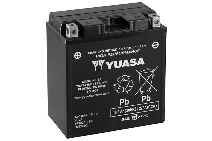 Yuasa YTX20CH-BS Акумулятор Yuasa 12В 18Ач 230А(EN) L+ YTX20CHBS: Приваблива ціна - Купити в Україні на EXIST.UA!