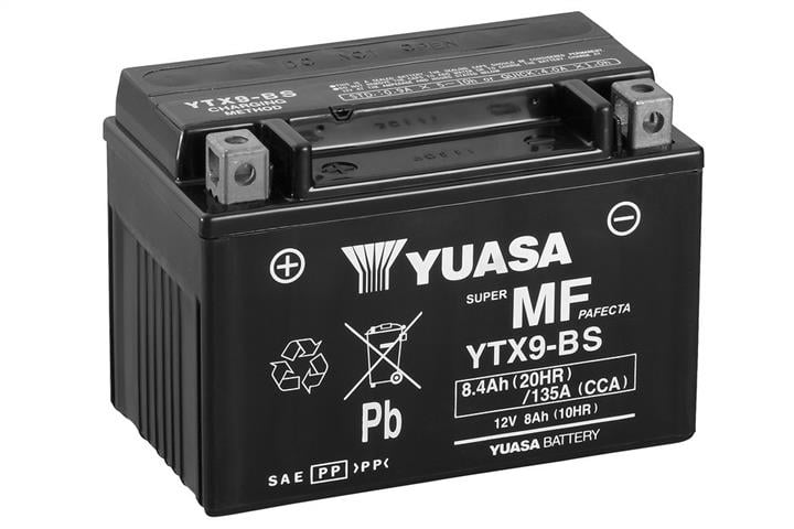 Yuasa YTX9-BS Акумулятор Yuasa 12В 8Ач 120А(EN) R+ YTX9BS: Купити в Україні - Добра ціна на EXIST.UA!