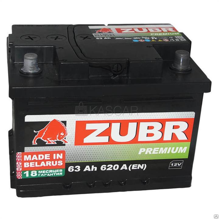 Zubr 000019279 Акумулятор Zubr Premium 12В 63Ач 620А(EN) R+ 000019279: Купити в Україні - Добра ціна на EXIST.UA!