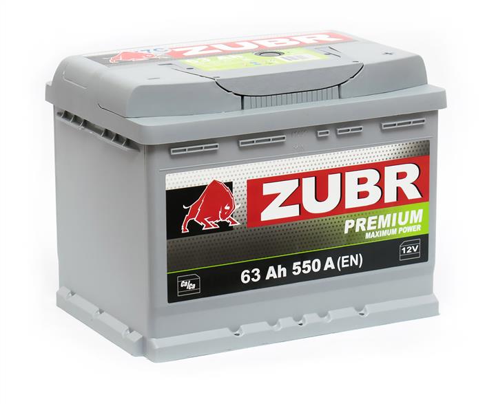 Zubr 4810728001878 Акумулятор Zubr Premium 12В 63Ач 550А(EN) R+ 4810728001878: Приваблива ціна - Купити в Україні на EXIST.UA!