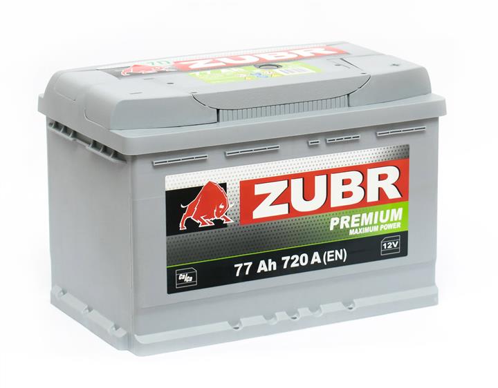 Zubr 4810728001960 Акумулятор Zubr Premium 12В 77Ач 720А(EN) L+ 4810728001960: Купити в Україні - Добра ціна на EXIST.UA!