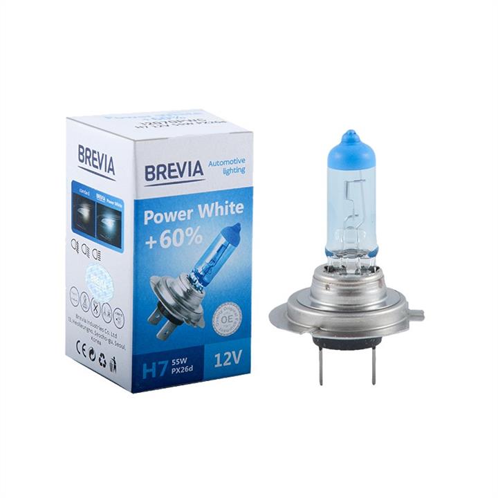 Brevia 12070PWС Лампа галогенна Brevia Power White +60% 12В H7 55Вт +60% 12070PW: Купити в Україні - Добра ціна на EXIST.UA!