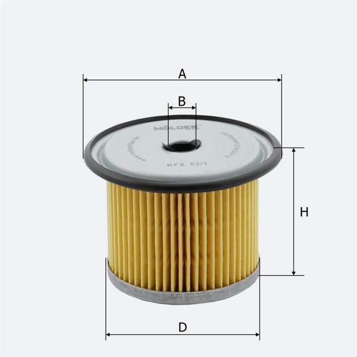 Паливний фільтр Molder KFX53/1