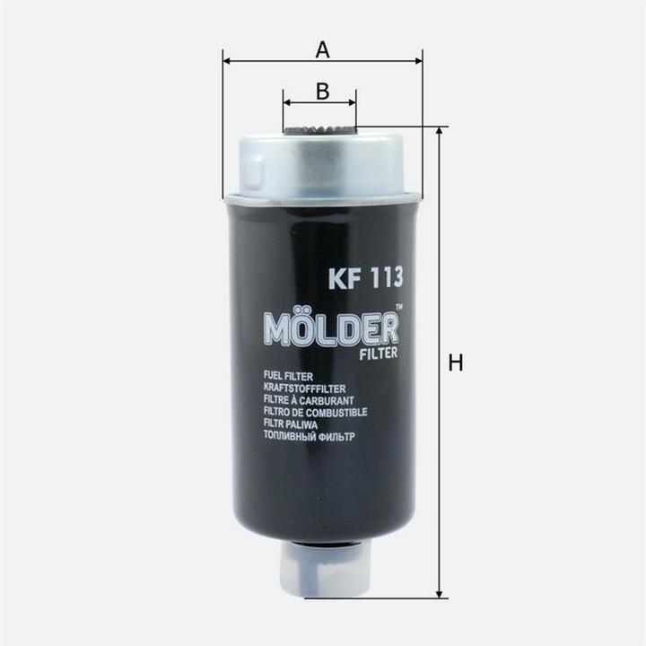 Паливний фільтр Molder KF113