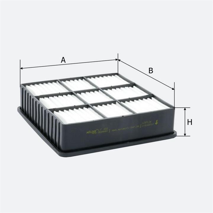 Повітряний фільтр Molder LF966