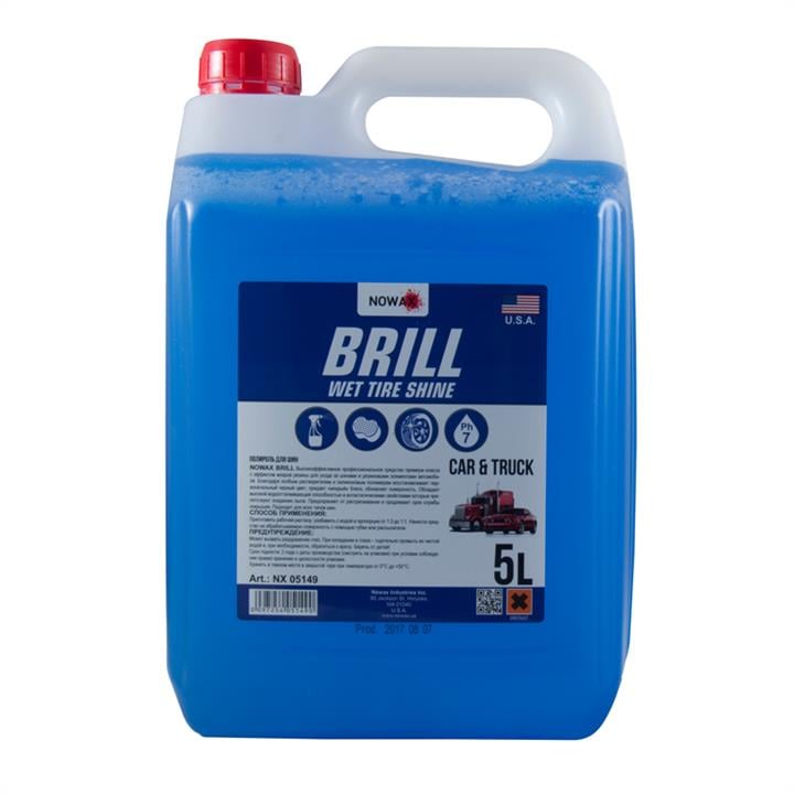 NX05149 Nowax Полироль для шин NOWAX BRILL Wet Tire Shine концентрат, 5л