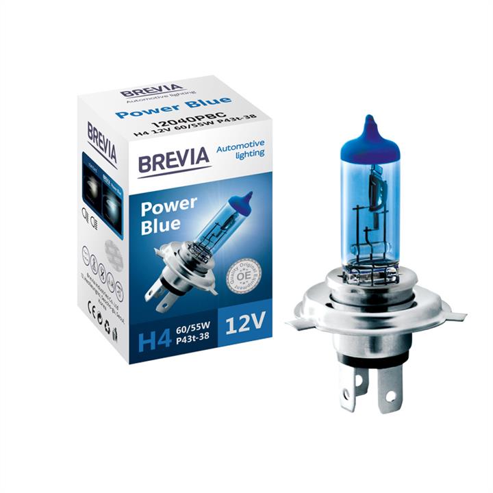 Brevia 12040PBC Лампа галогенна Brevia Power Blue 12В H4 60/55Вт 12040PBC: Приваблива ціна - Купити в Україні на EXIST.UA!