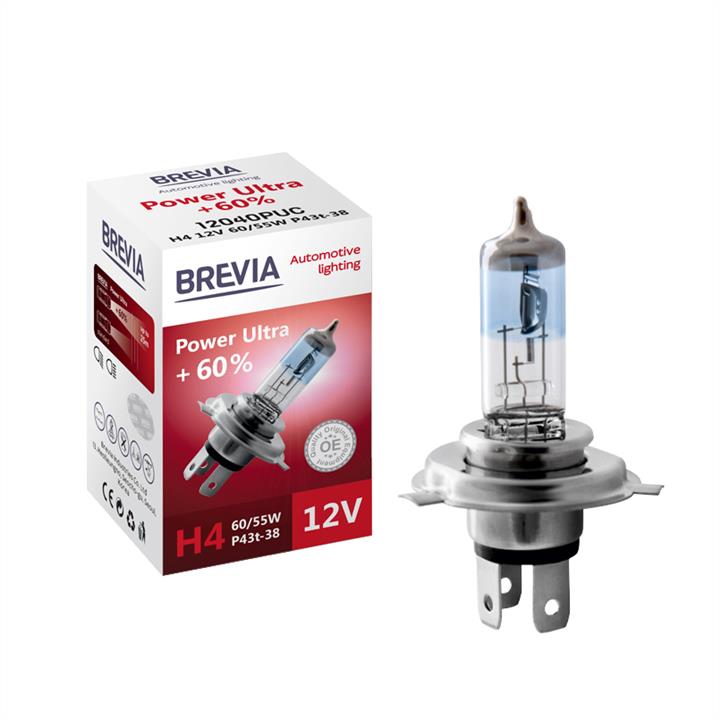 Brevia 12040PUC Лампа галогенна Brevia Power White +60% 12В H4 60/55Вт +60% 12040PUC: Купити в Україні - Добра ціна на EXIST.UA!