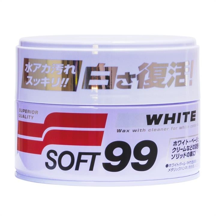 Soft99 00020 Поліроль універсальний для білих автомобілів "White Super Wax", 350гр 00020: Купити в Україні - Добра ціна на EXIST.UA!