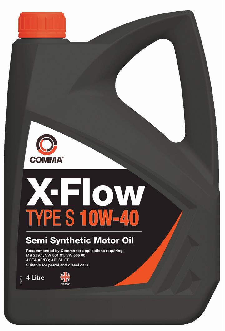 Comma XFS4L Моторна олива Comma X-Flow Type S 10W-40, 4л XFS4L: Приваблива ціна - Купити в Україні на EXIST.UA!