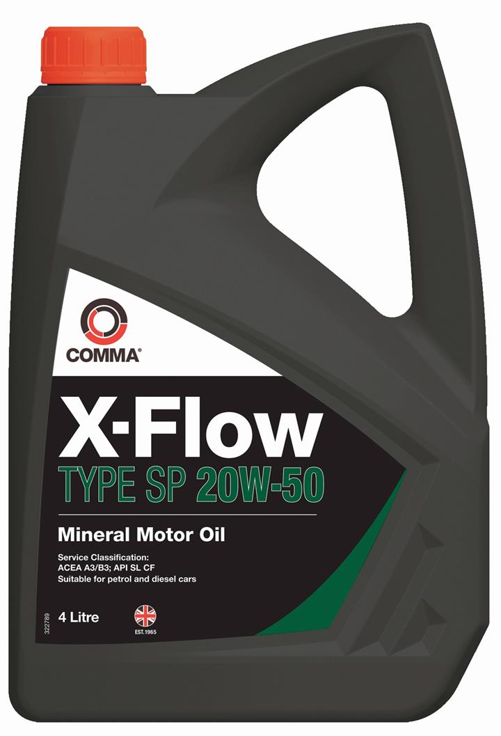 Comma XFSP4L Моторна олива Comma X-Flow Type SP 20W-50, 4 л XFSP4L: Приваблива ціна - Купити в Україні на EXIST.UA!