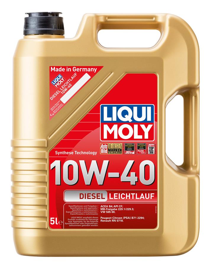 Моторна олива Liqui Moly Diesel Leichtlauf 10W-40, 5л Liqui Moly 8034