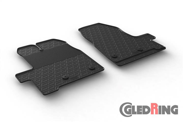 GledRing 0279 Килимки салону GledRing гумові чорні для Ford Tourneo custom (2012-2016) 0279: Купити в Україні - Добра ціна на EXIST.UA!