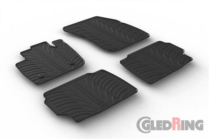 GledRing 0551 Килимки салону GledRing гумові чорні для Ford Mondeo (2014-), комплект 0551: Приваблива ціна - Купити в Україні на EXIST.UA!