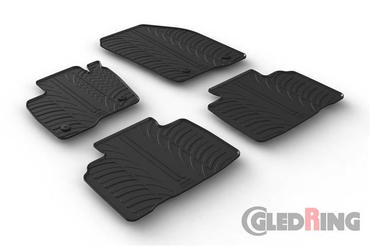 GledRing 0557 Килимки салону GledRing гумові чорні для Ford Edge (2015-), комплект 0557: Приваблива ціна - Купити в Україні на EXIST.UA!