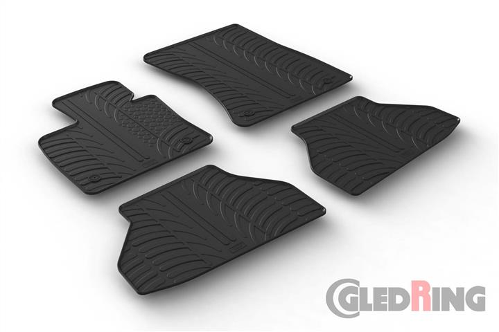 GledRing 0355 Килимки салону GledRing гумові чорні для BMW X6 (2008-2014), комплект 0355: Приваблива ціна - Купити в Україні на EXIST.UA!