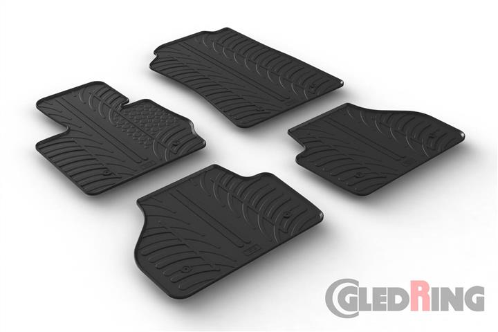 GledRing 0346 Килимки салону GledRing гумові чорні для BMW X4 (2014-2017), комплект 0346: Приваблива ціна - Купити в Україні на EXIST.UA!