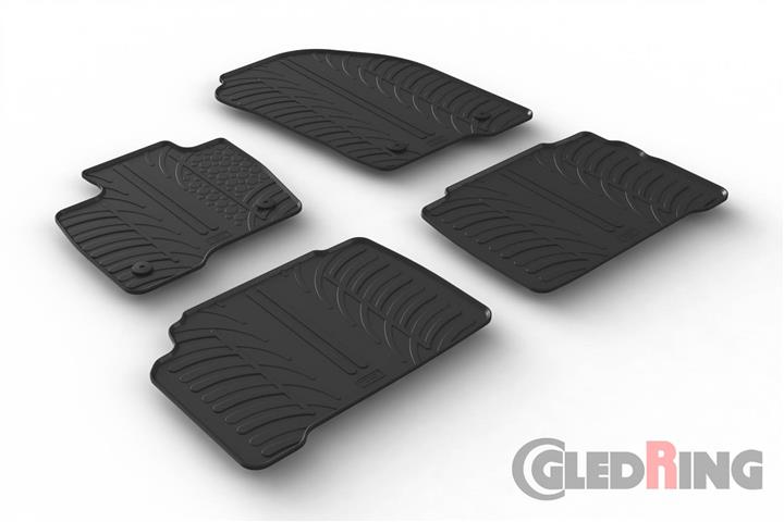 GledRing 0552 Килимки салону GledRing гумові чорні для Ford Galaxy (2015-), комплект 0552: Купити в Україні - Добра ціна на EXIST.UA!