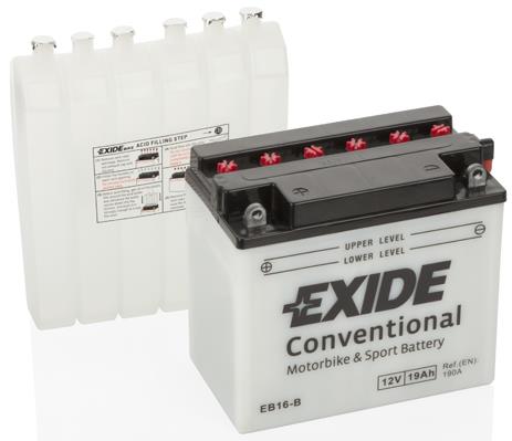 Exide EB16-B Акумулятор Exide Conventional 12В 19Ач 190А(EN) L+ EB16B: Купити в Україні - Добра ціна на EXIST.UA!