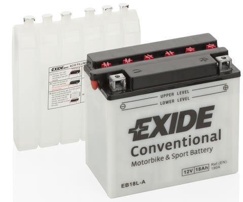 Exide EB18L-A Акумулятор Exide Conventional 12В 18Ач 190А(EN) R+ EB18LA: Купити в Україні - Добра ціна на EXIST.UA!