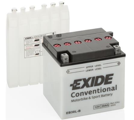 Exide EB30L-B Акумулятор Exide Conventional 12В 30Ач 300А(EN) R+ EB30LB: Приваблива ціна - Купити в Україні на EXIST.UA!